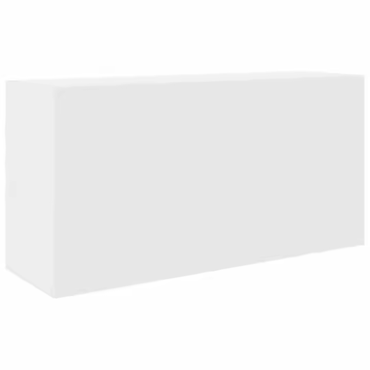 Mural de baño Madera Ingeniería Blanco 80x25x40 cm - 1