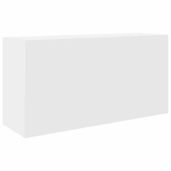 Mural de baño Madera Ingeniería Blanco 80x25x40 cm - 1