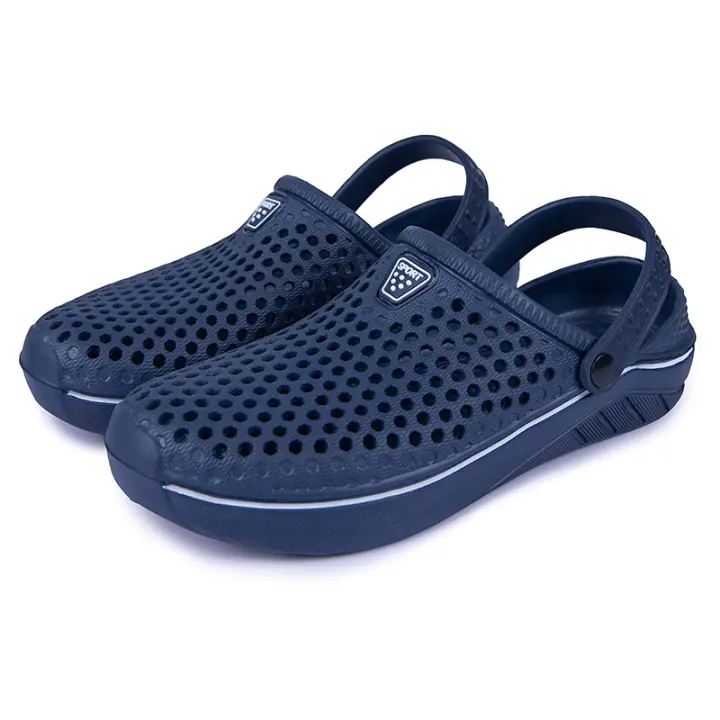 Zapatillas De Taconete Bajo Para Hombre Sandalias De Cierre Inyectado EVA Zapatos De Jardín Y Playa Para Verano Couplet - 1