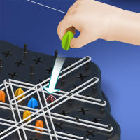 Juego De Estrategia Geométrica Con Cadena Tablero De Ajedrez Desafío Mental Juguete Triggle Para Niños Adultos Y Familias En Fiestas - details 9