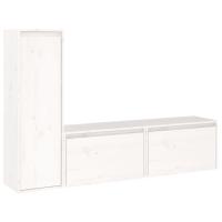 vidaXL Muebles para TV 3 piezas madera maciza de pino, Mueble de Salon, Mueble TV, Mueble TV salon, Mesa de TV, Mueble tele - details 2