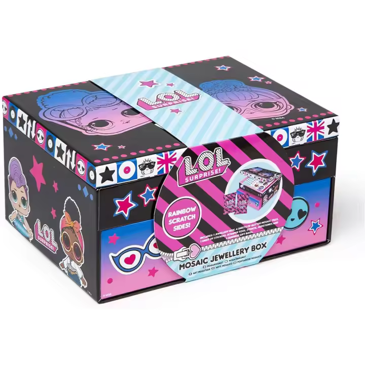 LOL SURPRISE - Joyero Mosaico con sorpresas  - Organizadores de Joyas para Armario - Almacenaje de Accesorios  - Multicolor - Para niñas, niños e adultos - 1