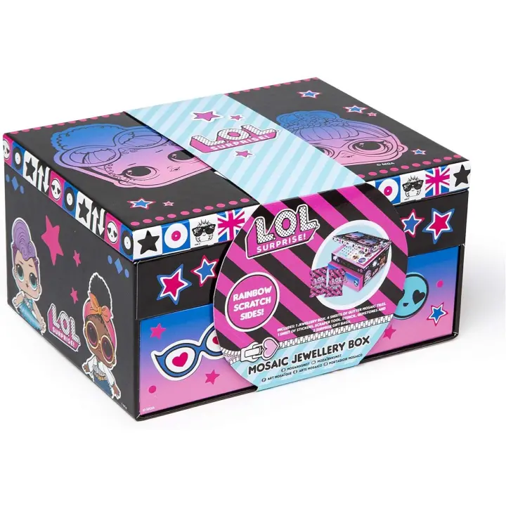 LOL SURPRISE - Joyero Mosaico con sorpresas  - Organizadores de Joyas para Armario - Almacenaje de Accesorios  - Multicolor - Para niñas, niños e adultos - 1