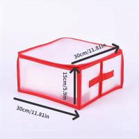 Caja Organizadora De 32 Compartimentos Para Ornamentos Navideños Con Cremallera Y Manijas Para Facilitar La Organización Suministros De Fiestas De Navidad - details 2