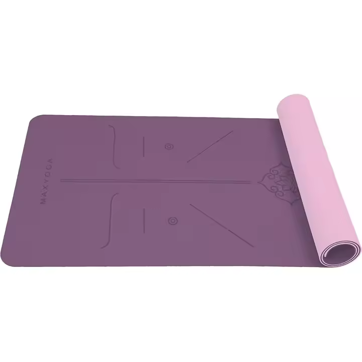 MAXYOGA® Esterilla Yoga Antideslizante con Sistema de Alineación y Material Ecológico TPE - 1