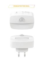Lámpara Nocturna LED Con Sensor De Movimiento EU US Socket AC 85-265V Inducción Humana 3 Colores Enchufe En Pared Para Dormitorio Pasillo - details 10