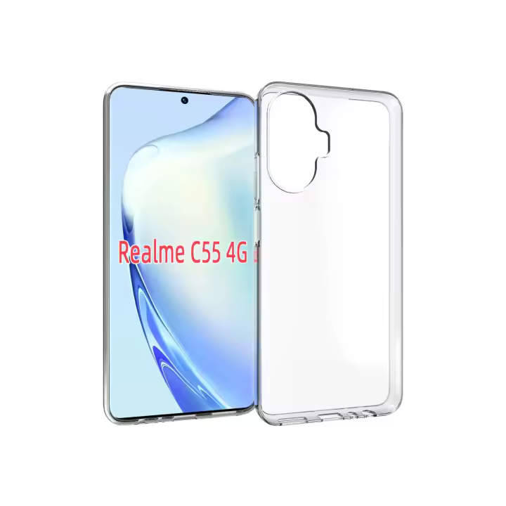 Funda Transparente de TPU Para Realme C53 C55 Protección Completa con Ajuste Perfecto, Diseño Ultra Delgado y Flexible Antirayones + Protector De Pantalla Opcional - 1
