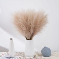10Pcs Pampas De Felpa Artificial Para Decoración De Bodas Y Hogar Flores Azules Para Decoración Bohemia De Boda Y Casa - details 1