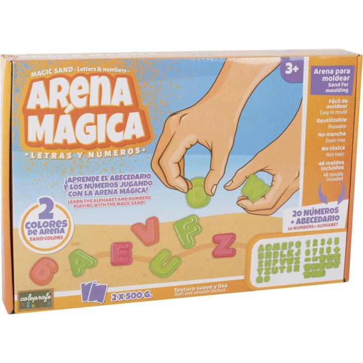 Aprende las Letras y los Numeros con Arena Magica Moldeo COLEPROFE Miravia