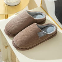 Zapatillas De Peluche Para Hombres Invierno Calor No Eslipes Comodidad Plush Para Interior Y Dormitorio Parejas - details 8