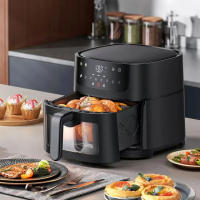 OstarkDom Freidora sin Aceite 5L/6L, Freidora de aire caliente, 5 L, Regulable hasta 200 ° C, Temporizador 30 minutos, Apagado automático, 1400W - details 3