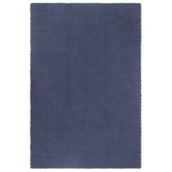 vidaXL Alfombra rectangular algodón 120x180 cm Color Natural,  Antracita,  Gris y mas Alfombras de área  Alfombra de Piso para Sala de Estar Dormitorio Habitación Salón - 1
