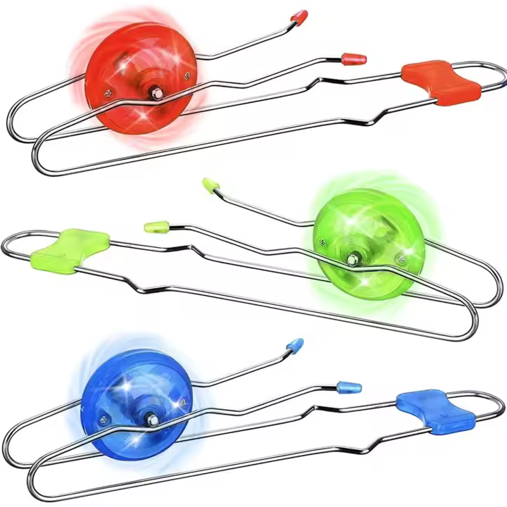 piezas de rueda giratoria magnética luminosa que brilla en la oscuridad, juguetes sensoriales clásicos de yo-yo para niños, regalos nostálgicos únicos y geniales, divertidos calcetines de regalo - 1