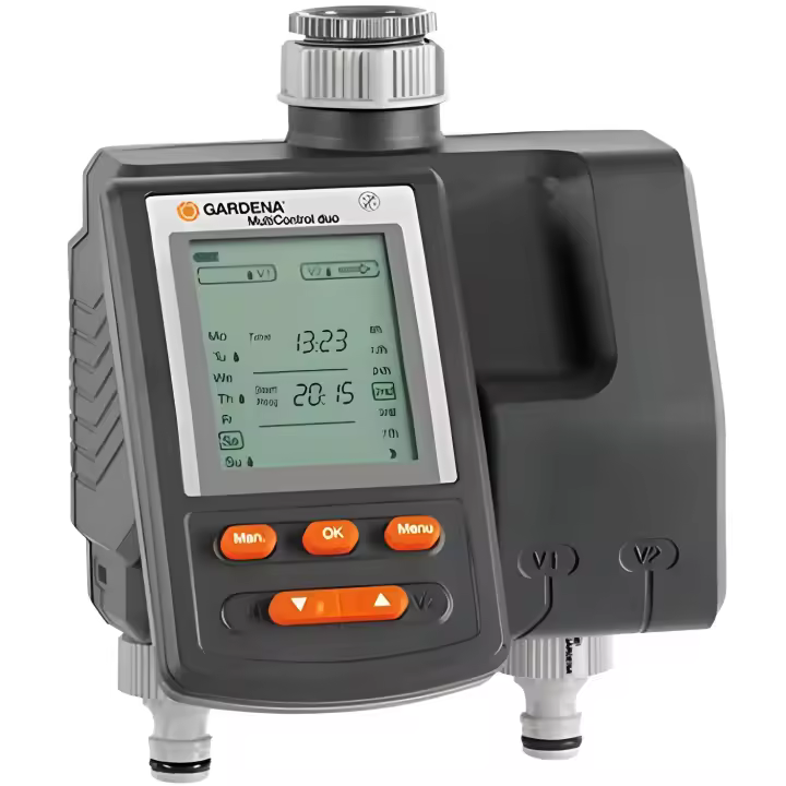 Gardena Multicontrol Duo Programador de Riego Automático con Pantalla LCD - 1