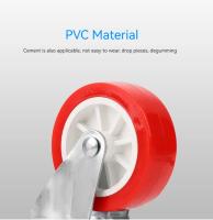 Ruedas De Silla De Tren De PVC Rojo 1.5" 4/8PCS Resistentes Al Desgaste Y Silenciosas Ruedas Giratorias Universales Para Muebles - details 5