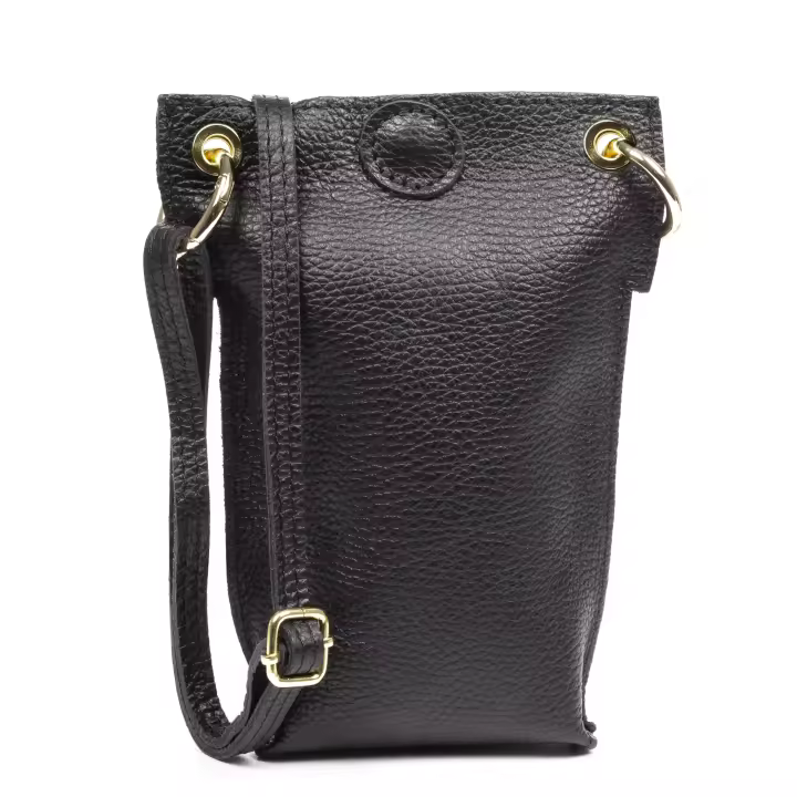 Firenze Artegiani. Aidone Bolso bandolera de mujer. Piel auténtica acabado dollaro. Made in Italy. Vera Pelle Italiana. - 1