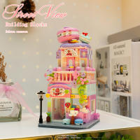 Mini Bloques De Construcción De Vistas De Calle Tienda De Caramelo Casa De Tarot Bistró Modelos De Decoración Bloques De Artesanía Juguetes Para Niños - details 3