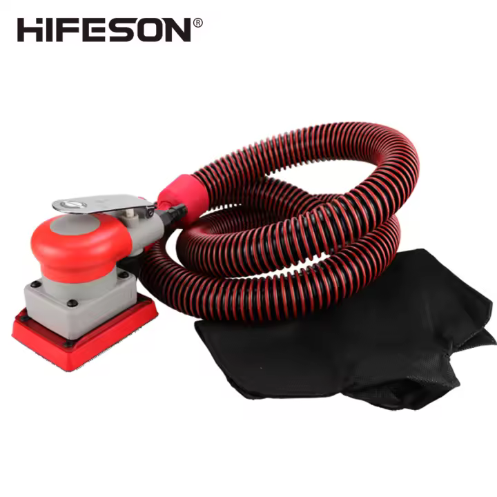 HIFESON Pulidora Pneumática De 75*100mm Herramienta De Pulido Y Enchastre Para Coches Máquina De Pulido Y Enchastre Con Vacío - 1