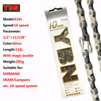 Cadena De Bicicleta YBN Para Montaña Y Carretera 10/11/12 Velocidades Compatible Con SHIMANO SRAM Con Cerradura De Enlaces - details 5