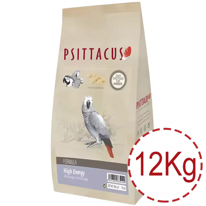 Psittacus Alta Energia 12 Kg - Alimento Premium High Energy para Loros Africanos: Pienso Completo Alta Energia para Yacos, Guacamayos y Otras Especies  100% Libre de Organismos Modificados Genéticamente (OMG) - 1