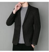 Chaqueta De Lana Elegante Para Hombre Estilo Coreano Británico Versión Sencilla De Color Sólido Para Bodas Y Trabajo Chaqueta De Negocios Con Mangas Largas - details 6