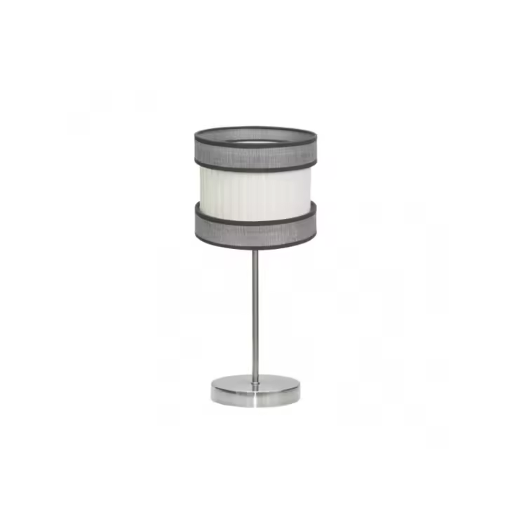 Fabrilamp - Sobremesa Peq. Home 1xe14 Niquel/gris-beis 45x18x18 Cm - 1