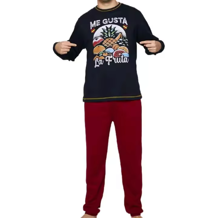 Mj Catana  - Pijama de hombre manga larga afelpado 24935 - 1