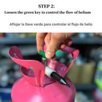 Zirizon - Bombona de Helio, Estación de inflado para 30 globos de latex 9inch, ideal para cumpleaños, bodas y bautismos. - details 1