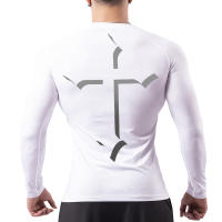 Camiseta De Compresión Para Hombres Con Estampado Cruzado Deportivo Secado Rápido Camiseta De Entrenamiento Fitness Subcamiseta De Gym Tees Tops Cristianos - details 17