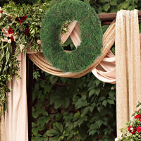 Guirnalda De Moss Simulada Para Boda Y Decoración De Ventanas Suministros De Fiesta Navideña Arco Iris Para Manualidades DIY Anillo De Arco Iris Para Creación De Guirnaldas - details 6