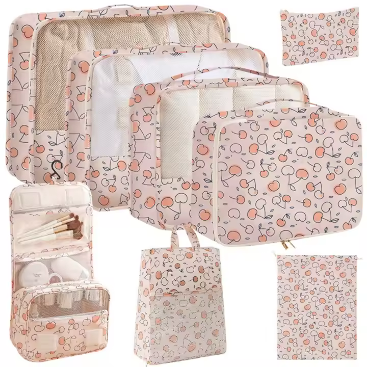 Juego de Bolsas de Almacenamiento de Viaje de Ocho Piezas - 1