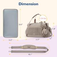 Bolsa de pañales para Bebé, Bolso de mano de gran capacidad, Bolsa de pañales de viaje, Bolsa de hospital para Nacimiento con Bolsa para Chupete - details 5