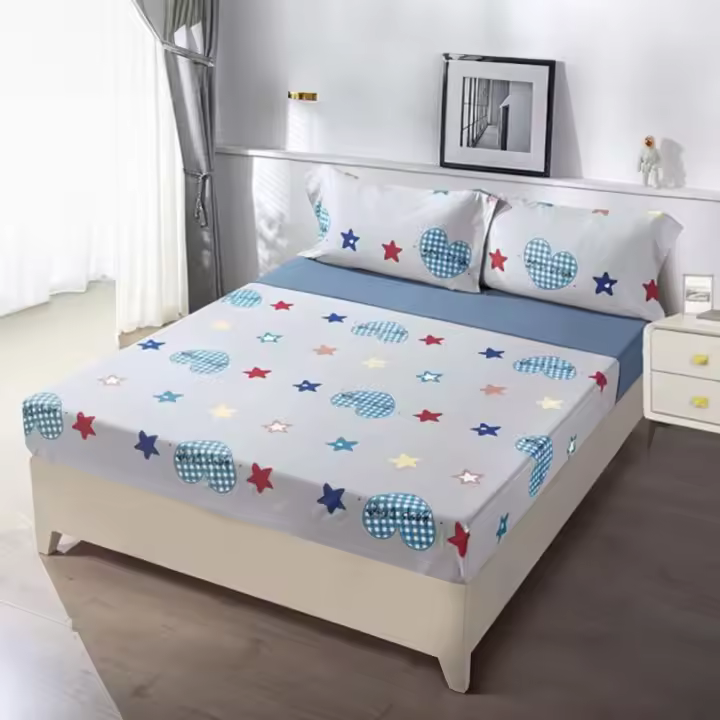 PLUSHOME Juego de Sábanas de Microfibra de Poliéster Suave Hasta 5 Piezas - Cama 90 160x260, 135 210x260, 150 230x260 Cm 180 250x270 Cm - 1