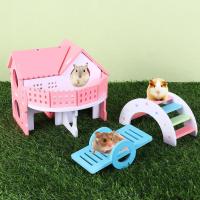 Juego De Juguetes Para Hamsters Con Casa De Madera Arcoíris Peso De La Caja 1 Pieza Juguetes Para Mascotas Pequeñas Como Hamsters Y Gerbils - details 5