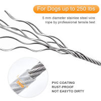 Cable De Atadura Para Perros 4.6m/9m/15m Correa De Jardín Con Clip De Alta Calidad Para Perros Menores De 250 Lbs - details 10