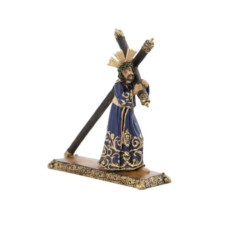 Figura Cristo del Gran Poder de resina pintado a mano de 20 cm - 1