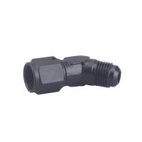 Adaptador De Combustible De Aluminio Anodizado AN4-AN12 Giratorio 45 Grados 90 Grados Fittings Negros Para Motor - details 5
