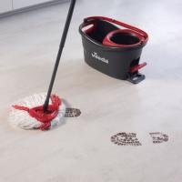 VILEDA Cubo Turbo Set Cubo con pedal palo extensible y recambio de microfibras - details 1