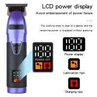 Cortadora de pelo eléctrica con pantalla LCD, cabezal de aceite tallado, cortadora de pelo eléctrica de 2000 mAh, modo de espera prolongado, multicolor - details 4