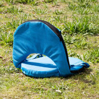 Aktive - Pack 2 asientos plegables azul, respaldo ajustable 6 posiciones, 41x40x33 cm, diseño compacto, tejido poliéster, transporte tipo mochila, fáciles de llevar y almacenar, ideales para playa, eventos, senderismo, picnic y actividades al aire libre - details 6