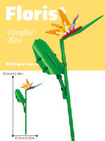 Bloques De Construcción Verde Plantas Y Flores En Macetas Juego De Puzzle Micropartículas Juguetes Ornamentales Para Niños - details 10