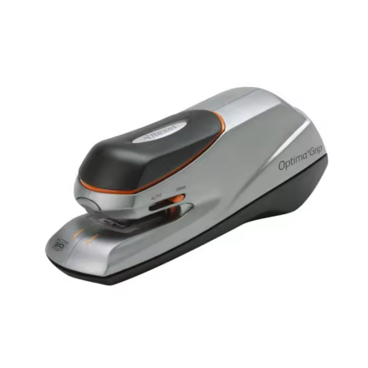 GRAPADORA ELECTRICA OPTIMA GRIP HASTA 20 HOJAS COLOR NEGRO / PLATA REXEL 2102349 - 1