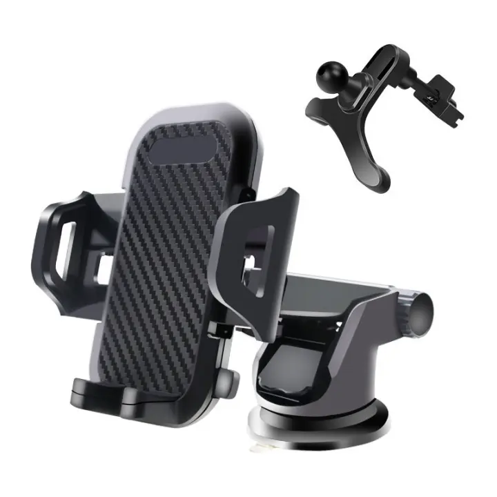Soporte para teléfono para coche, Soporte para teléfono para coche Rejilla de ventilación, Soporte para teléfono portátil universal para coche Ventilación, Negro, - 1