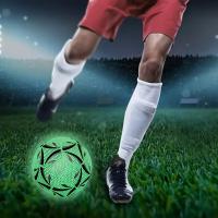 Bola De Fútbol pro Tamaño 5 Duradera Costurada Máquina Diseño Luz En La Oscuridad Juego En Todas Las Estaciones - details 5