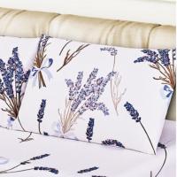 Juego de Sábanas Lavanda Relajante con Diseño de Campos Florales - Incluye Funda Nórdica + Sábana Ajustable Elástica + 1-2 Fundas de Almohada | Tallas 90/135 cm (3 Piezas) y 150 cm (4 Piezas) | Poliéster Premium Antipilling y Aromaterapia Natural - details 1