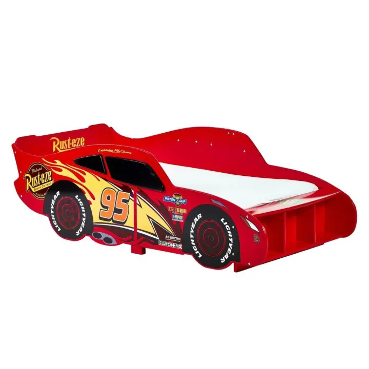 Disney Cars Cama en forma de Rayo Mc Queen with Unidades de almacenamiento - 1