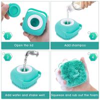 Cepillo De Baño Para Perros Y Gatos Con Dispensador De Shampoo Masajeador De Silicona Para Mascotas Herramienta De Limpieza Para Perra Cachorro Accesorios Para Perros - details 3