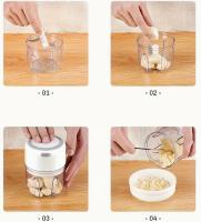 Picadora Compacta USB WISE - 250ml - Resistente al Agua, Cuchillas de Acero Inoxidable y Carga USB, Marca WISE - details 5