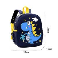 Mochila De Dinosaurio Lindo Para Jardín De Infantes Con Diseño De Dibujos Animados Material De Nylon Cierre De Cremallera - details 1