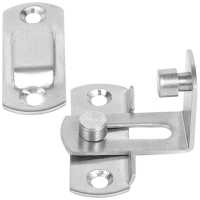 Ociodual Cierre de Pestillo Ángulo Recto para Puerta Corredera Granero Seguridad Cerradura Curva Pasador Perno Cerrojo Metal - details 1